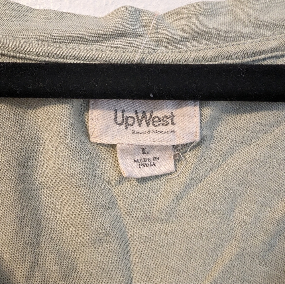 UpWest Anytime Clean Cotton V-neck Tee - Picture 2 of 4